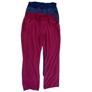 Cherokee Women's Straight Leg Pants - Pink and Blue
